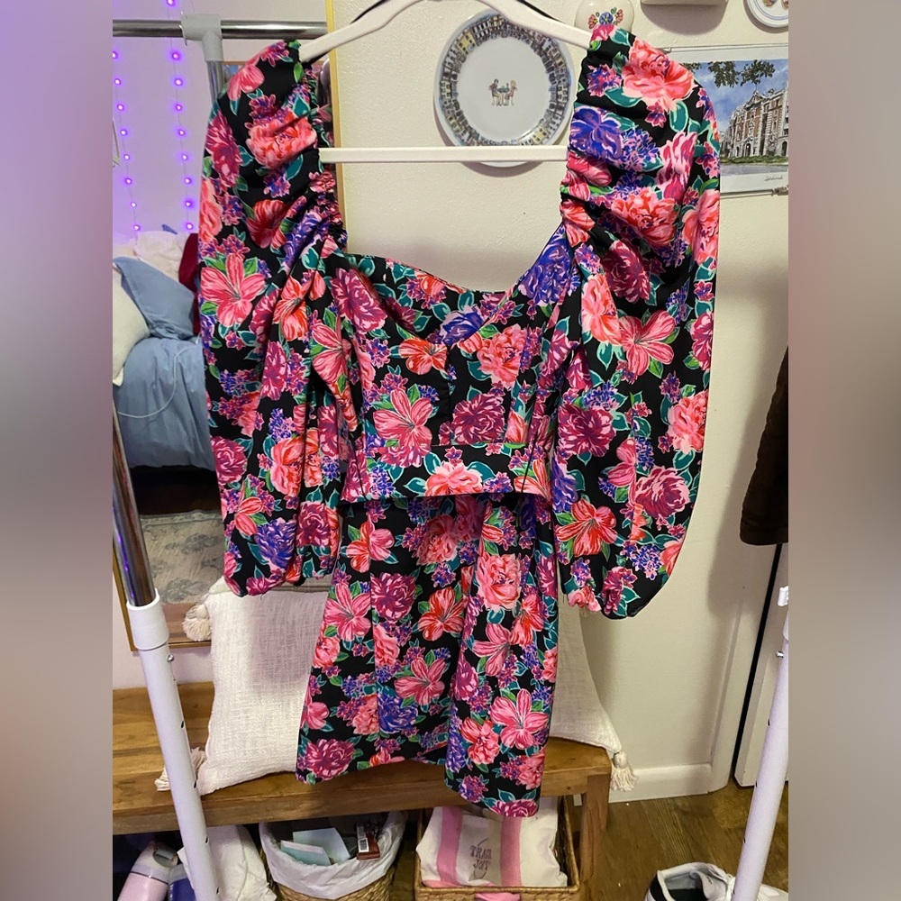 Women’s Zara Multicolor Floral Dress - Picture 5 of 7